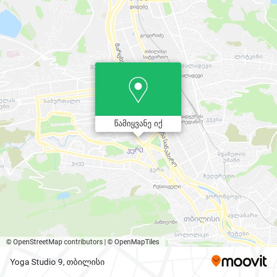 Yoga Studio 9 რუკა