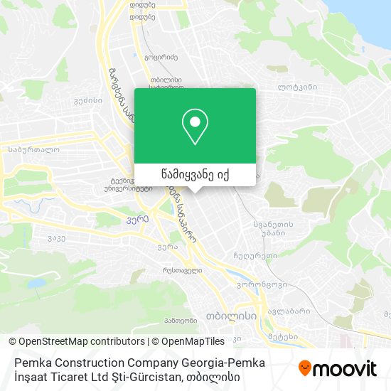 Pemka Construction Company Georgia-Pemka İnşaat Ticaret Ltd Şti-Gürcistan რუკა