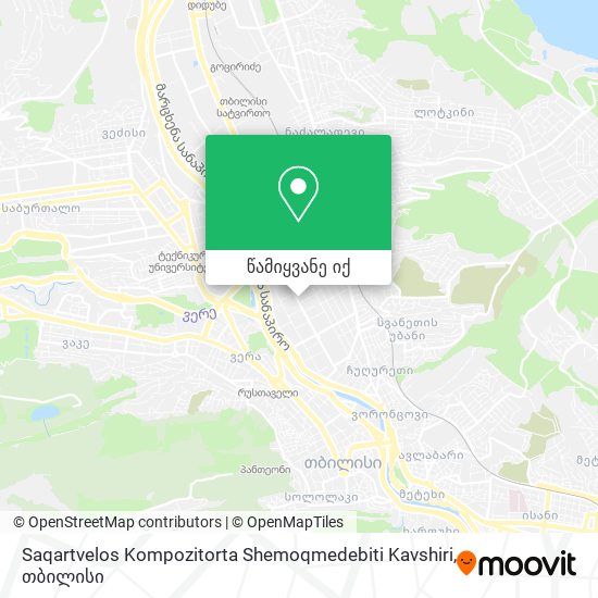 Saqartvelos Kompozitorta Shemoqmedebiti Kavshiri რუკა