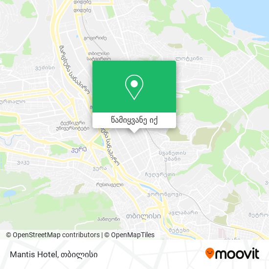 Mantis Hotel რუკა