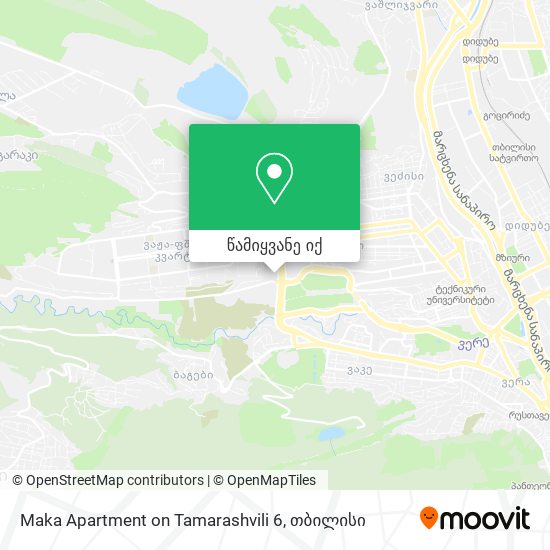Maka Apartment on Tamarashvili 6 რუკა