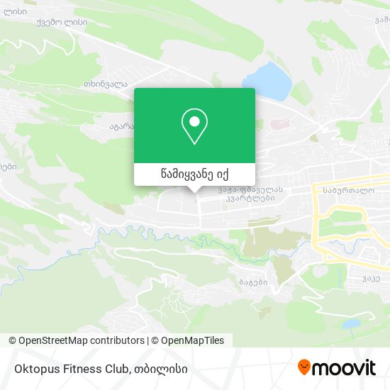 Oktopus Fitness Club რუკა