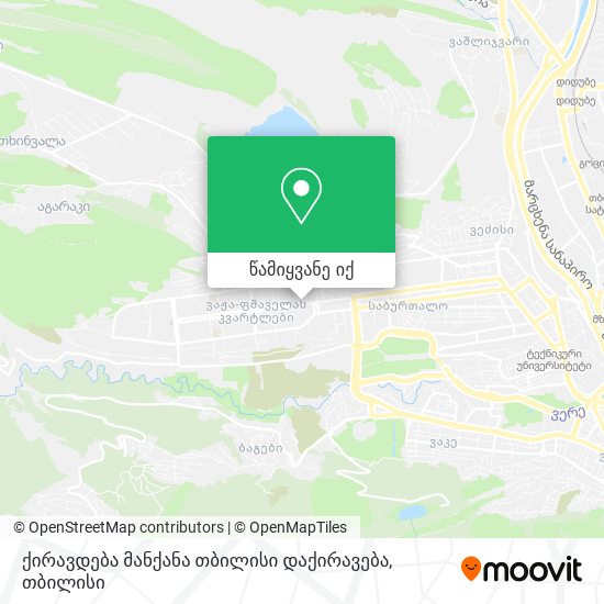 ქირავდება მანქანა თბილისი დაქირავება რუკა