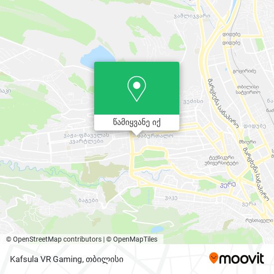 Kafsula VR Gaming რუკა