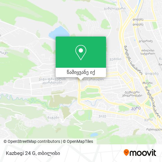 Kazbegi 24 G რუკა