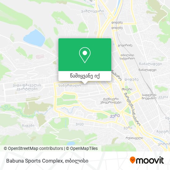 Babuna Sports Complex რუკა
