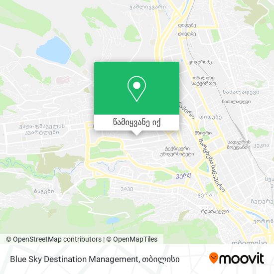 Blue Sky Destination Management რუკა