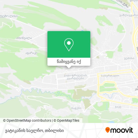 ვატიკანის საელჩო რუკა