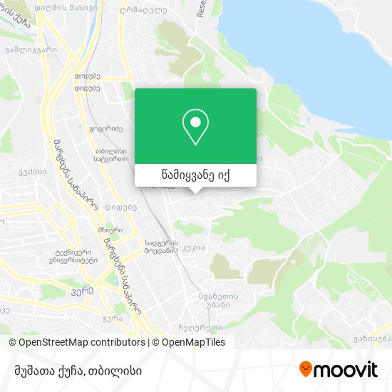 მუშათა ქუჩა რუკა