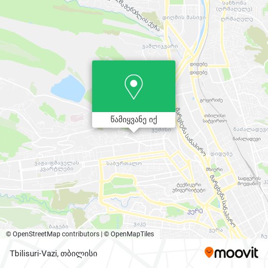 Tbilisuri-Vazi რუკა