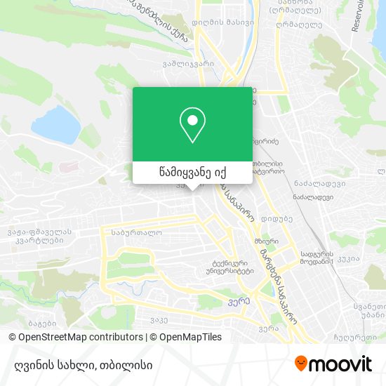 ღვინის სახლი რუკა