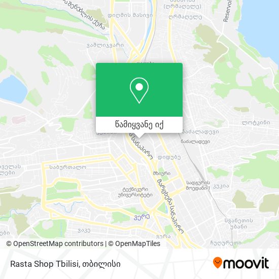Rasta Shop Tbilisi რუკა