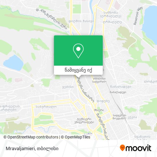 Mravaljamieri რუკა