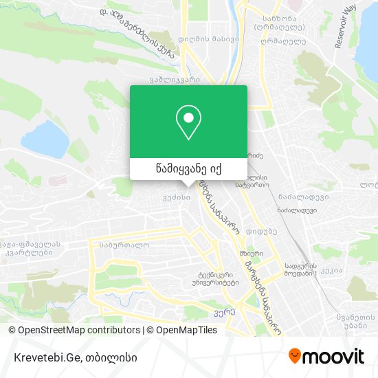 Krevetebi.Ge რუკა
