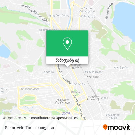 Sakartvelo Tour რუკა