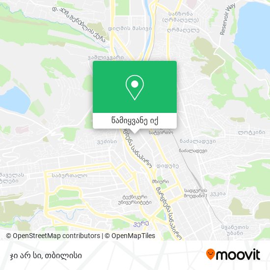 ჯი არ სი რუკა