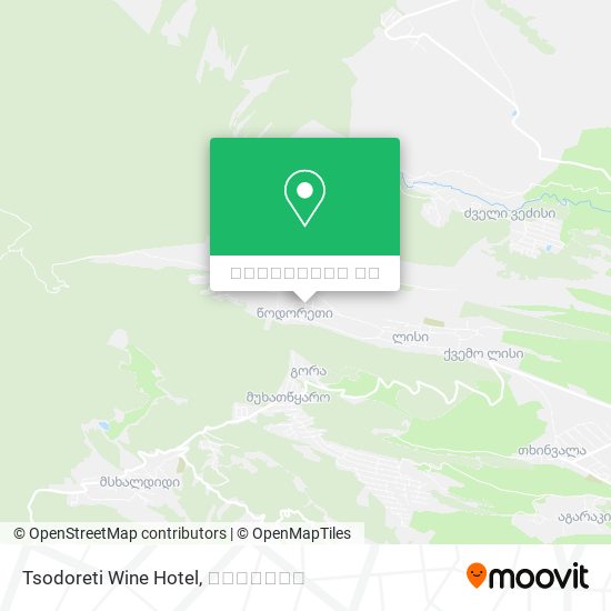 Tsodoreti Wine Hotel რუკა