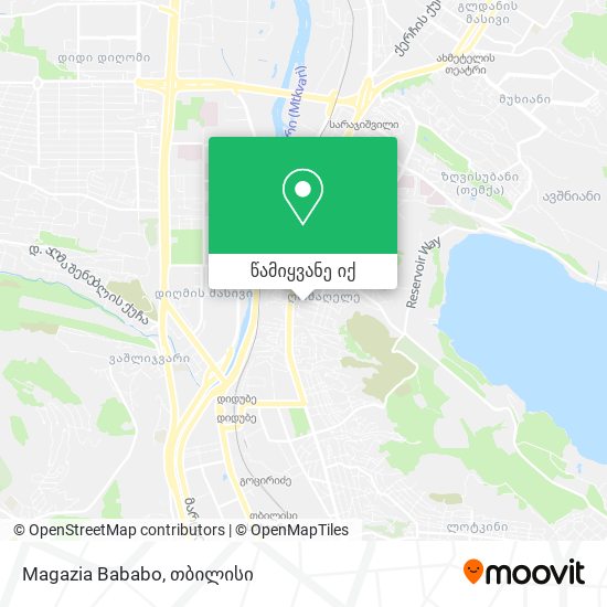 Magazia Bababo რუკა