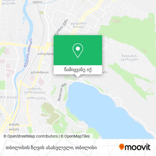 თბილისის ზღვის ასასვლელი რუკა