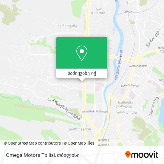 Omega Motors Tbilisi რუკა