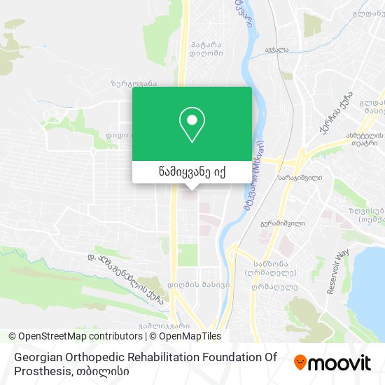 Georgian Orthopedic Rehabilitation Foundation Of Prosthesis რუკა