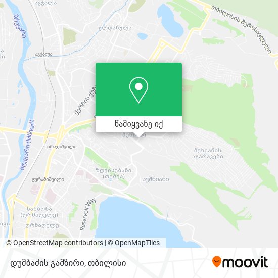 დუმბაძის გამზირი რუკა