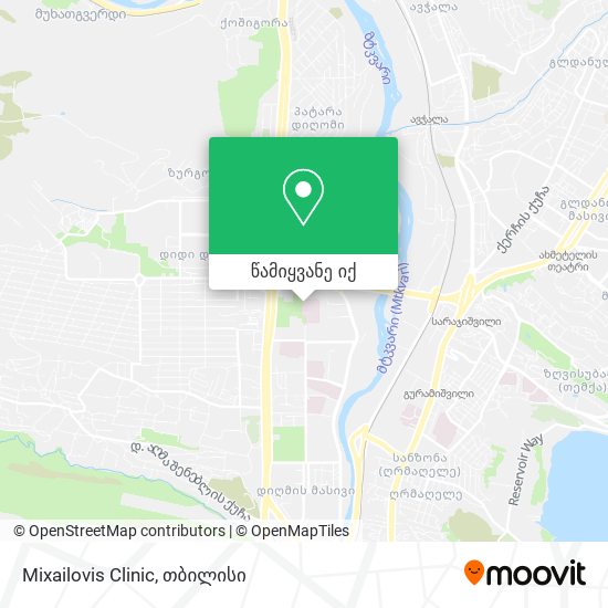 Mixailovis Clinic რუკა