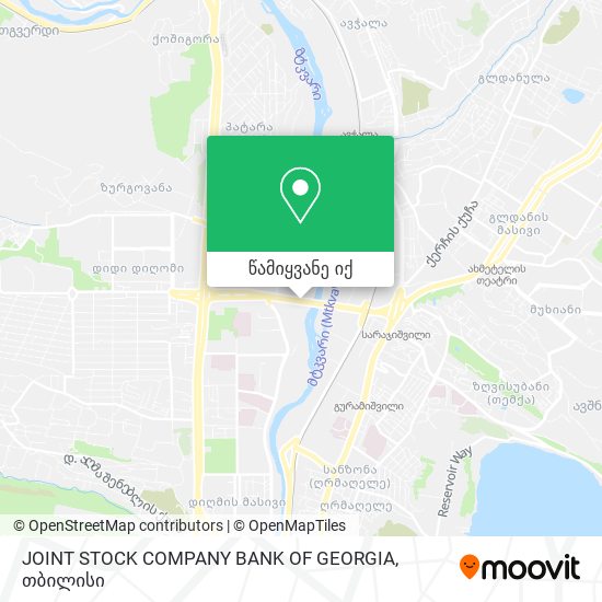 JOINT STOCK COMPANY BANK OF GEORGIA რუკა