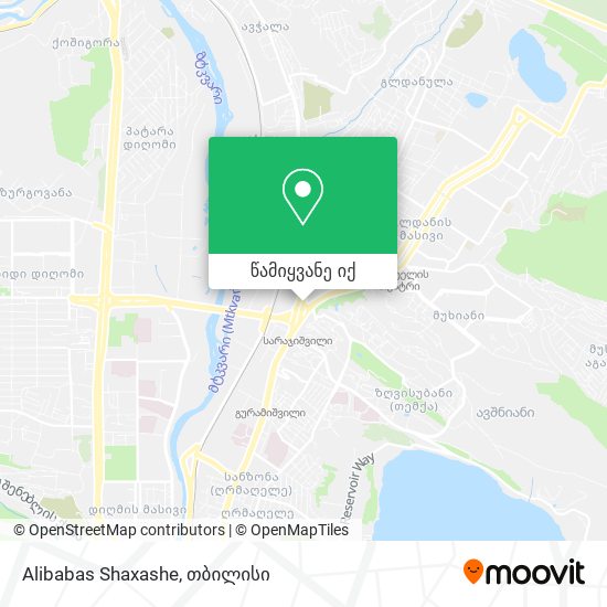 Alibabas Shaxashe რუკა
