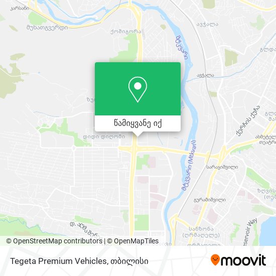 Tegeta Premium Vehicles რუკა
