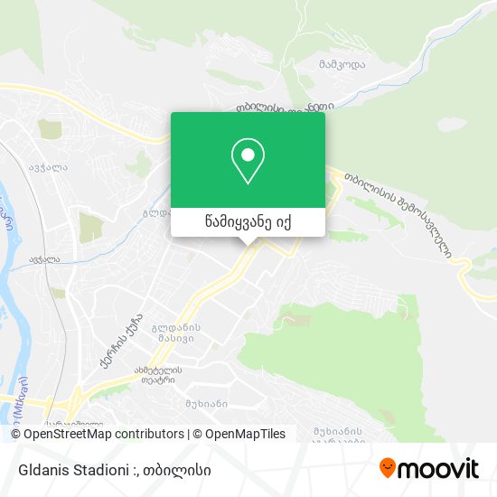 Gldanis Stadioni : რუკა
