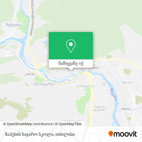 ზაჰესის საჯარო სკოლა რუკა