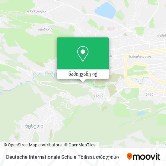 Deutsche Internationale Schule Tbilissi რუკა
