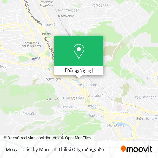 Moxy Tbilisi by Marriott Tbilisi City რუკა