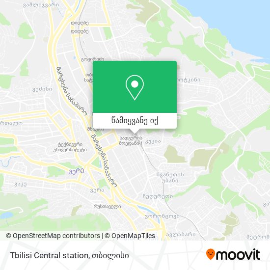 Tbilisi Central station რუკა