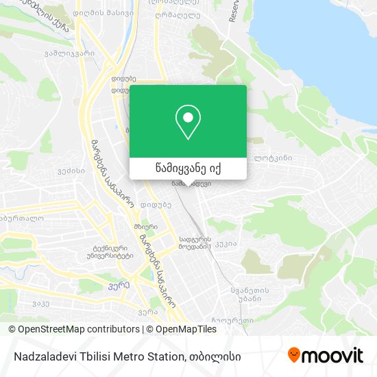 Nadzaladevi Tbilisi Metro Station რუკა