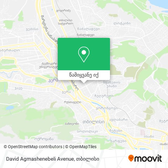 David Agmashenebeli Avenue რუკა