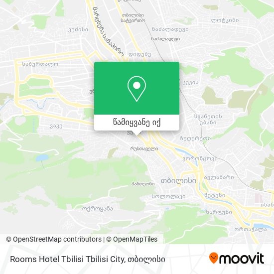 Rooms Hotel Tbilisi Tbilisi City რუკა