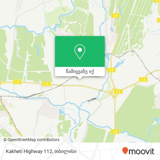 Kakheti Highway 112 რუკა