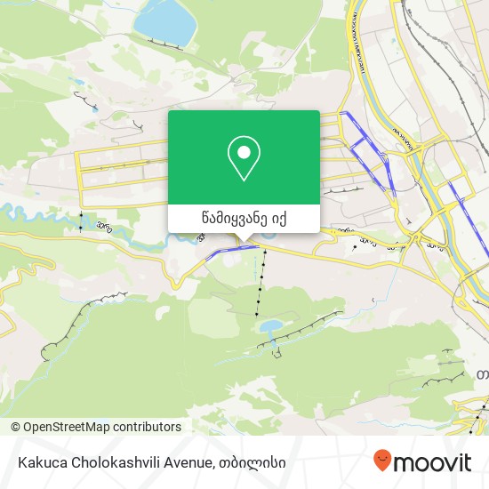 Kakuca Cholokashvili Avenue რუკა