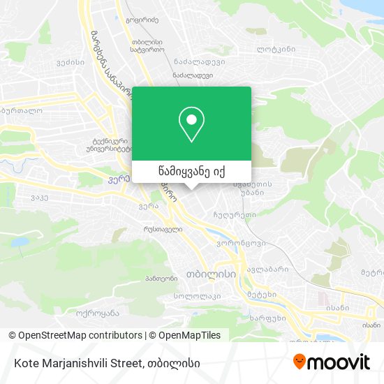 Kote Marjanishvili Street რუკა