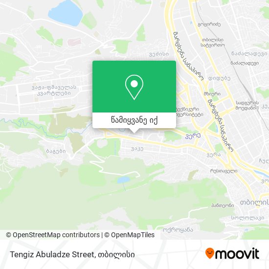 Tengiz Abuladze Street რუკა