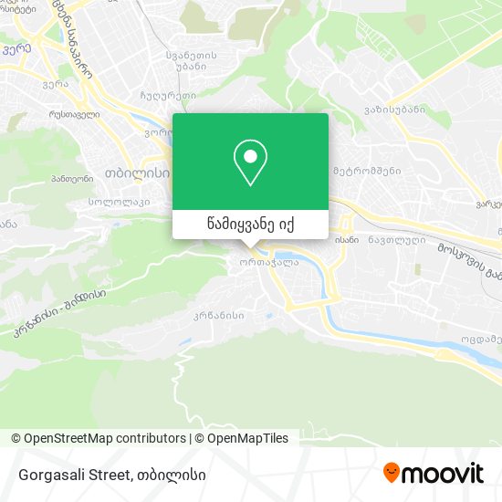 Gorgasali Street რუკა