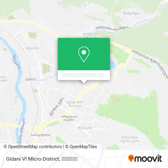 Gldani VI Micro-District რუკა