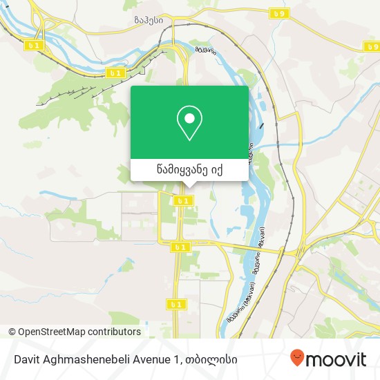Davit Aghmashenebeli Avenue 1 რუკა
