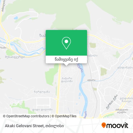 Akaki Gelovani Street რუკა