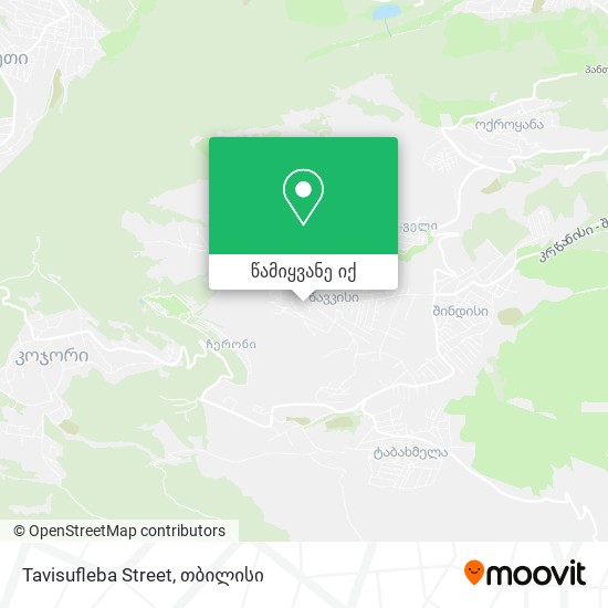 Tavisufleba Street რუკა