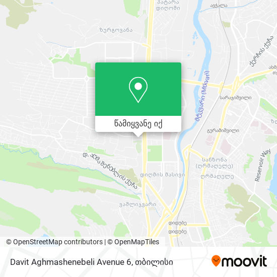 Davit Aghmashenebeli Avenue 6 რუკა