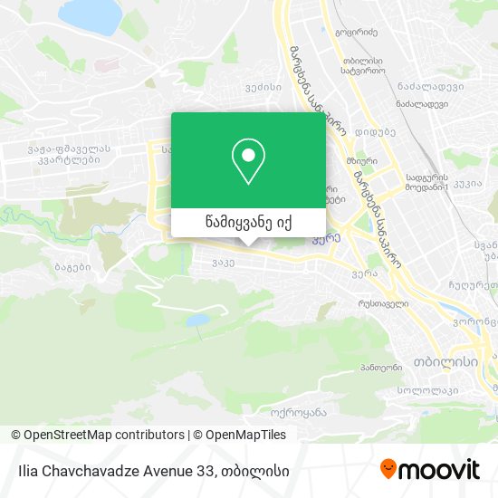 Ilia Chavchavadze Avenue 33 რუკა