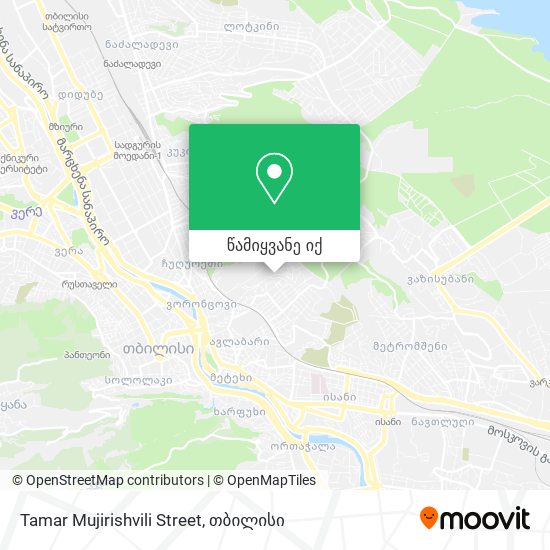 Tamar Mujirishvili Street რუკა